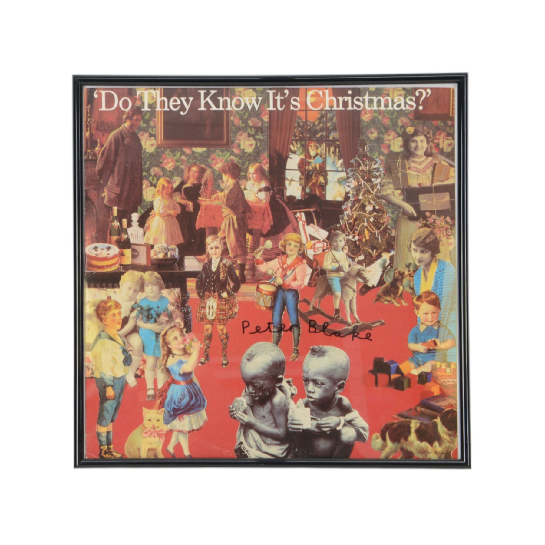 Peter Blake (British 1932-): 'Do They Know It's Christmas?', framed vinyl 12