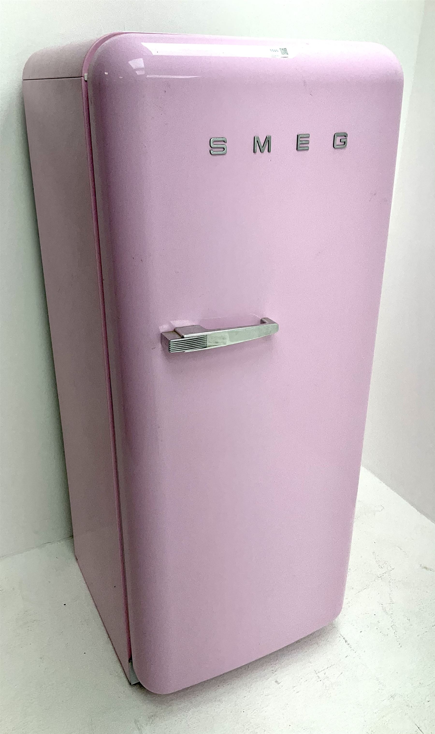 Pink smeg on sale fridge freezer sale