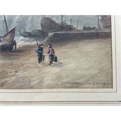 John Francis Branegan (British 1843-1909): 'Shakespeare Cliff' - Dover, watercolour signed and titled, 25cm x 45cm 
