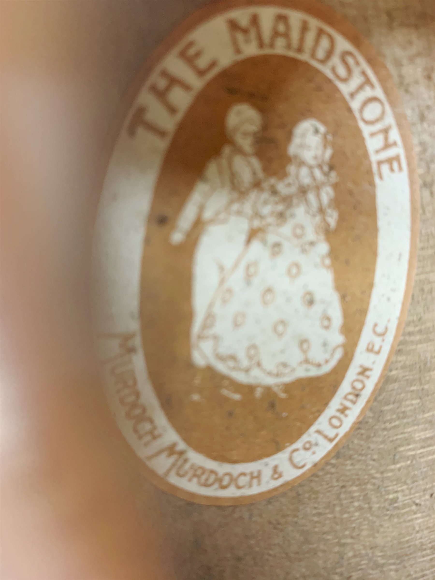 John Murdoch & Co 'The Maidstone' three-quarter size violin with 33.5cm two-piece maple back and ribs and spruce top, bears label, 55cm overall, in hard carrying case with bow