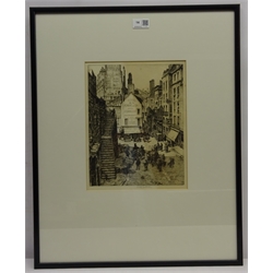  Stanley Anderson (British 1884-1996): 'Within the Ramparts of St. Marlo', drypoint etching signed in pencil, pub.1929 in an edition of 85 proofs, titled on original James Connell & Sons, Glasgow label verso 30cm x 23.5cm Notes: illustrated in Print Collector's Quarterly July 1933   