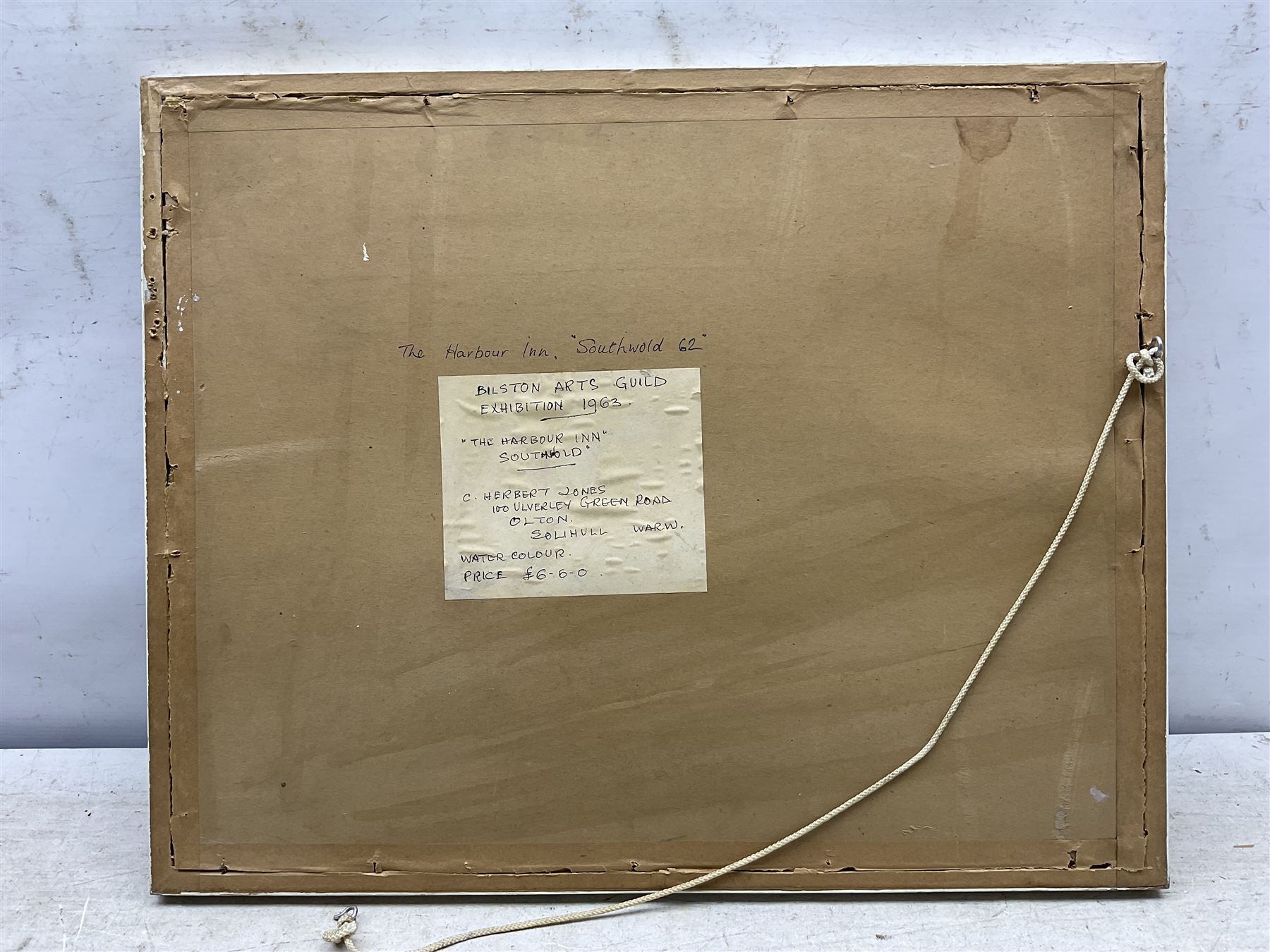 James Lishman (British 1931-2024): 'Harbour View - Fifeshire', watercolour signed and dated '91, titled verso 24cm x 36cm; C Herbert Jones (British 20th Century): 'Harbour Inn - Southwold', watercolour signed, titled verso 23cm x 33cm (2)