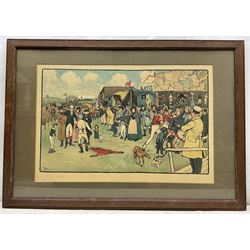 Cecil Aldin (British 1870-1935): Bluemarket Races, pair chromolithographs signed in pencil 37cm x 59cm (2)