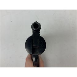 Webley Premier .22 air pistol with over lever action No.902 L24cm; and quantity of .22 pellets in two tins