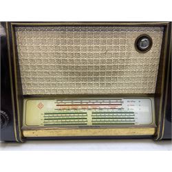 1950s Telefunken Deutschland TFK Model 2663WK radio in mahogany case with Bakelite knobs, Rees Mace Marine walnut cased radio, W50cm H34cm D26cm, together with 1955 Kolster-Brandes KB LR10FM radio and Hacker Mayflower II radio (4)