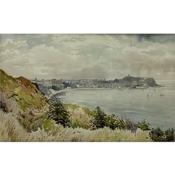Edward H Simpson (British 1901-1989): Scarborough from Holbeck Gardens, watercolour signed 33cm x 53cm
