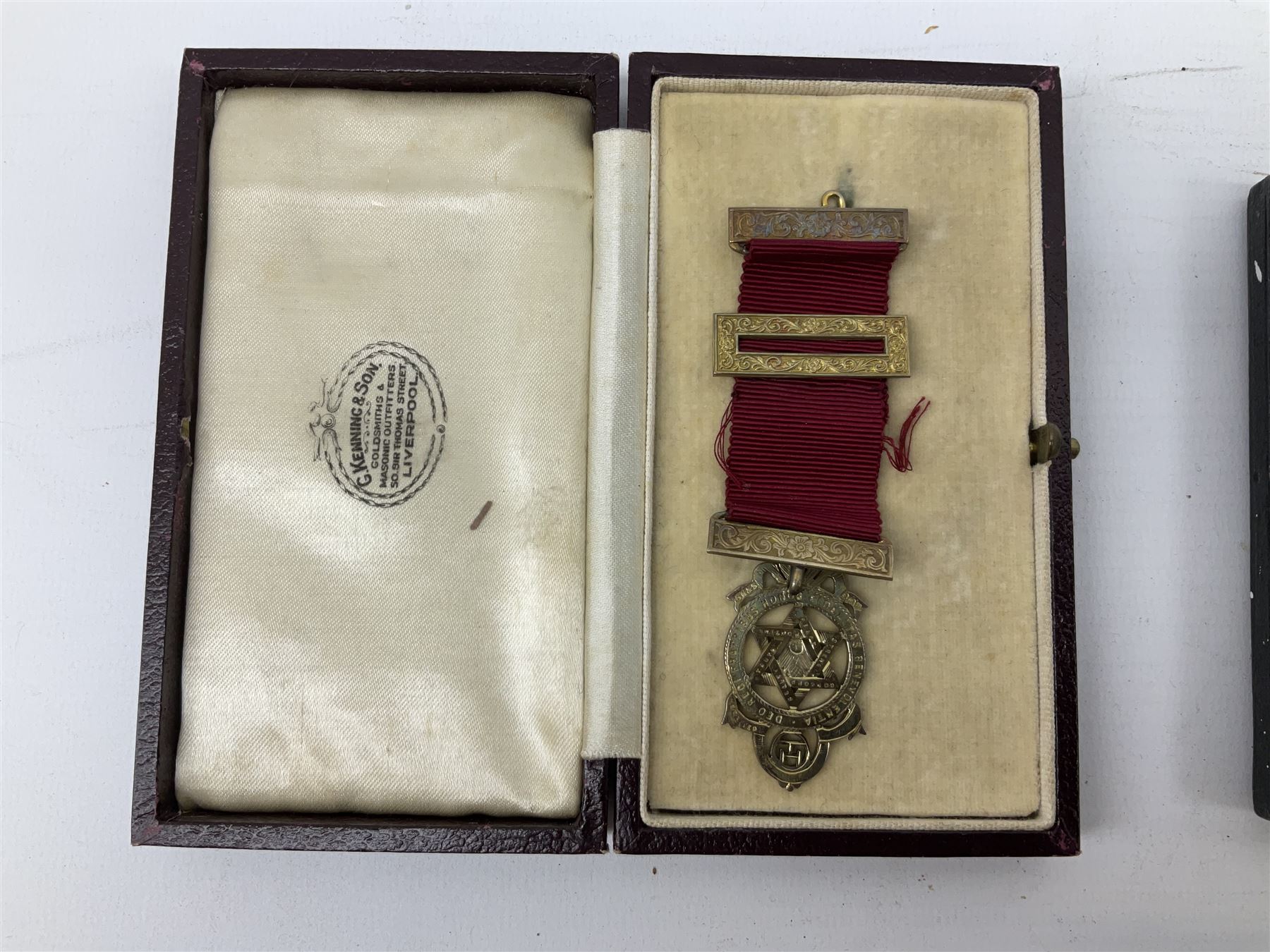 Group of predominantly Masonic Jewels of Office, to include silver, and silver gilt and enamel examples, mostly 1950's and 1960's in date, etc. 