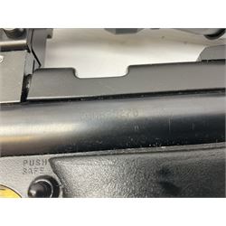 Crosman Air Guns Model 2250B .22 CO2 air rifle, with sound moderator, VLife 3-9 x 40 telescopic sight and Model 1399 Custom skeleton stock, serial no.700B25270, L91cm; with quantity of CO2 gas canisters, 