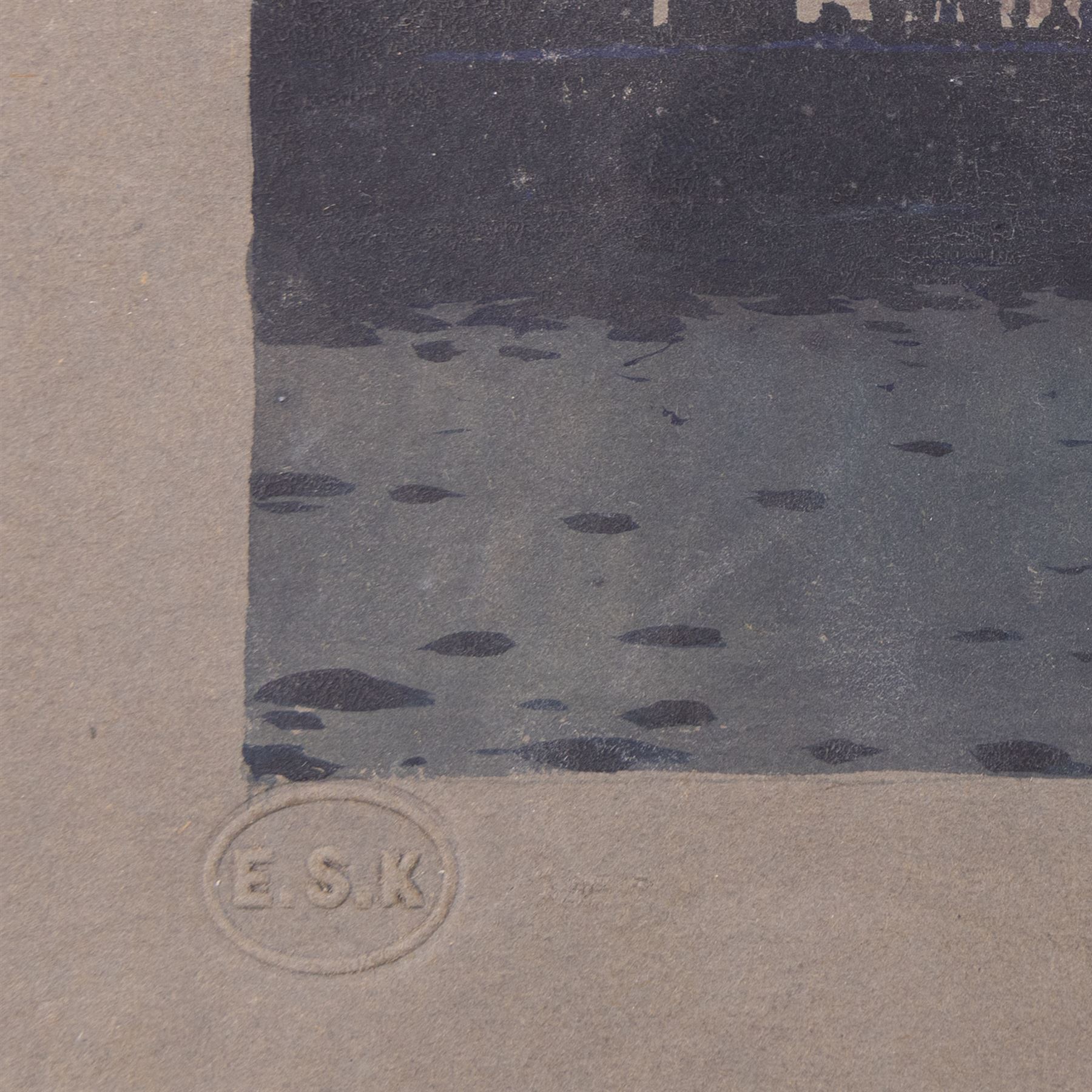 Harry Wanless (British c1872-1934): 'Scarborough' Harbour by Moonlight, watercolour signed with ESK (Kensington School) blind stamp, titled and dated 1895 verso 16cm x 21cm; Charles Edward Wanless (circa 1875-1938), 'Tweddill's Yard Sandside' Scarborough, pen and ink signed with initials and titled 27cm x 21cm and two original photographs by the artist (unframed) (4)
Provenance: private collection purchased 'Wanless Family Studio Sale' David Duggleby 15th June 2009 Lots 16 & 29