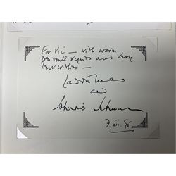 Winged Victory. 1995. Loose mounted signed dedication note and bookplate on the fep from the authors Wing Commander P.B. (Laddie) Lucas and Air Vice-Marshall J.E. (Johnnie) Johnson with duplicate signatures on the title page. Unclipped dustjacket.