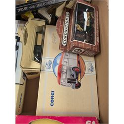 Collection of diecast model vehicles, including Corgi, Vanguards, Solido and LLedo examples