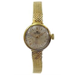 Bucherer 18ct gold ladies manual wind bracelet wristwatch, stamped 750