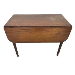 19th century mahogany drop leaf Pembroke table
