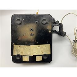 Black Bakelite telephone with rotary dial 