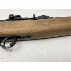 Springfield Armory M1A .22 cal. air rifle with under-lever action and wooden stock; serial no.6300, L116cm overall; in original cardboard box  NB: AGE RESTRICTIONS APPLY TO THE PURCHASE OF AIR WEAPONS.