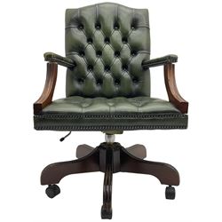 Georgian design swivel office desk chair
