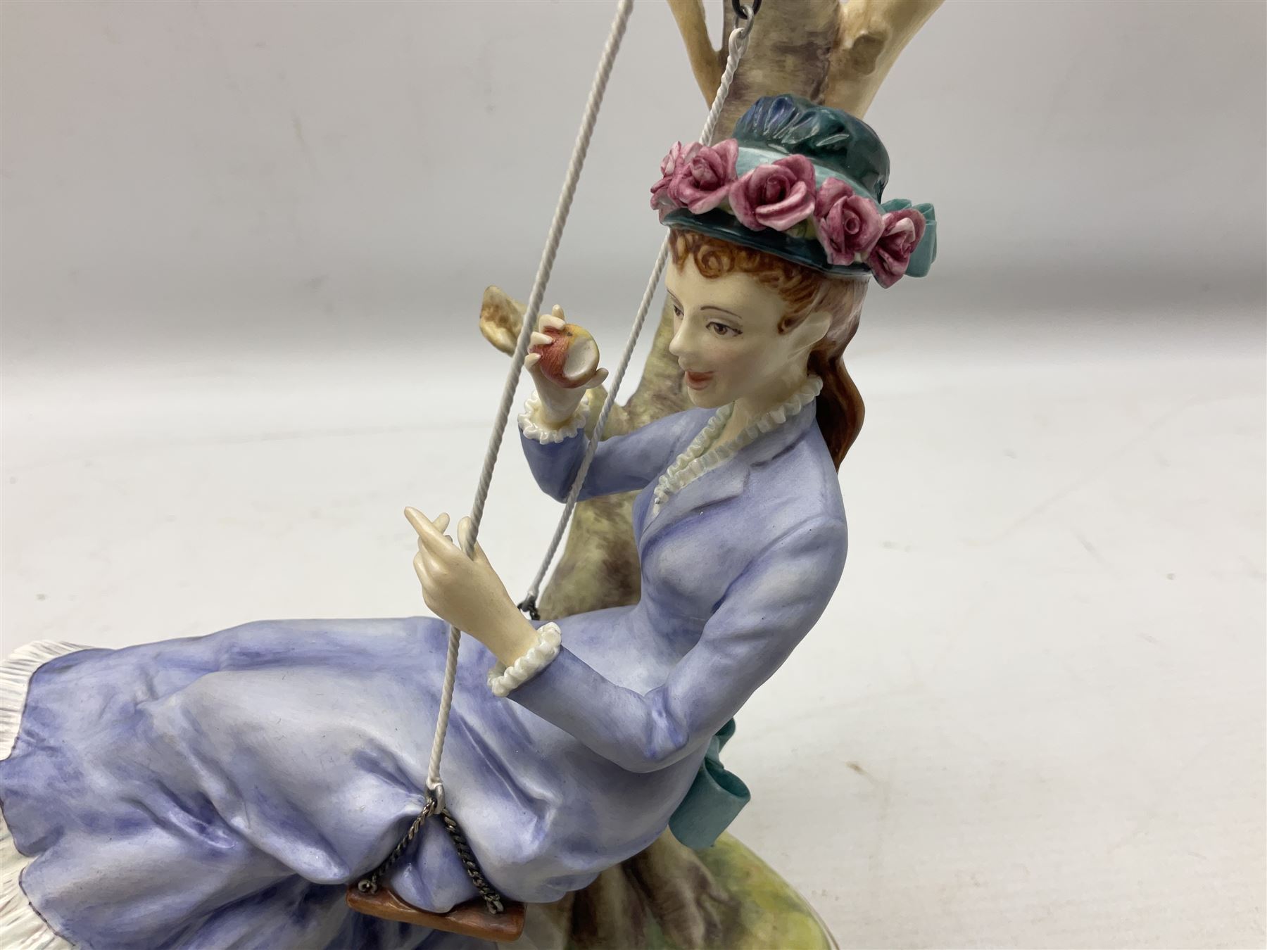 Two Royal Worcester figures from the Victorian Ladies series comprising of Alice and Cecilia, H21cm 