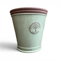 Two large Heritage Garden glazed planters, and a Beauty inspire planter (3)