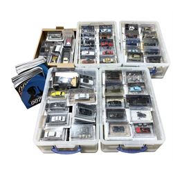 A complete collection of one-hundred and thirty-four die-cast model vehicles from 'The James Bond Car Collection' range by GE Fabbri, complete with corresponding magazines, plus one additional James Bond vehicle 