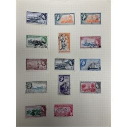 Barbados Queen Victoria and later stamps, including 1852 onwards, various one shillings, 1882-86 three pence, four pence, six pence, one shilling, 1892-99 various values etc, housed on pages