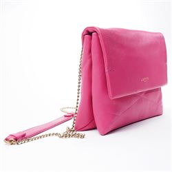 Lanvin - ‘Sugar’ Mini Bag, introduced circa 2014 under Alber Elbaz, in fuchsia quilted lambskin, with gold-tone chain and leather shoulder strap and hardware, unused with original dust bag
