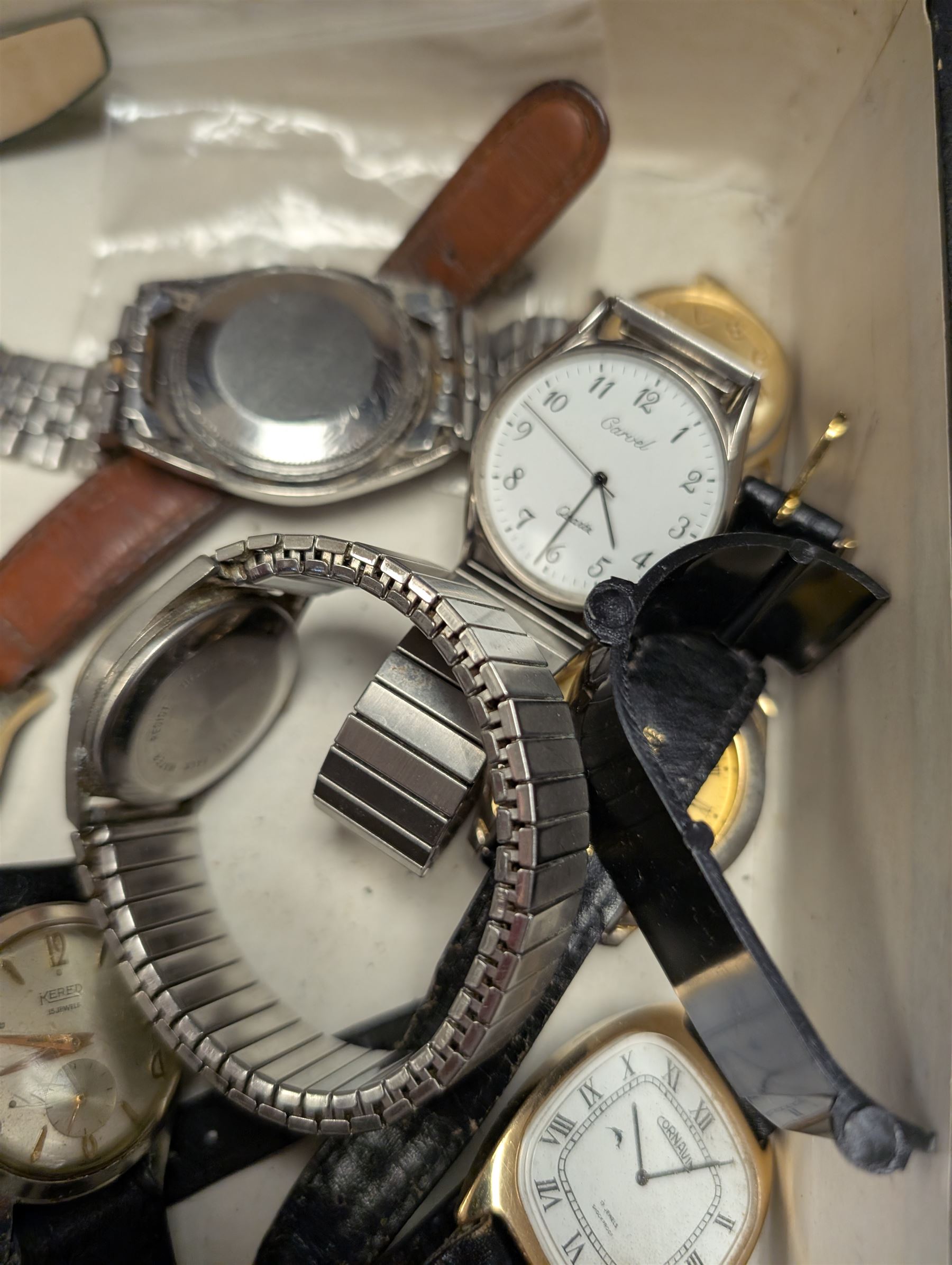 Collection of wristwatches, including Seiko, Timex, Wakmann etc