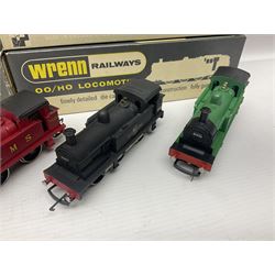 Wrenn '00' gauge - five Class R1 0-6-0 tank locomotives - No.7420 in LMS Red; No.31337 in BR Black; No.31340 in BR Malachite Green; No.1127 in Southern Green; all in boxes with instructions; and No.1127 in Southern Green; in associated Wrenn box (5)
