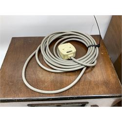 Mid 20th century Bush walnut TV 53 cased television receiver, together with a wood cased radio