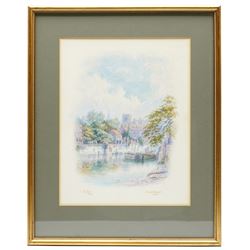 George Fall (British 1848-1925): 'Back of Coney St York', watercolour signed and titled 31cm x 24cm