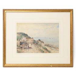 English School (19th/early 20th century): 'Runswick Bay', watercolour unsigned and titled 25cm x 35cm
