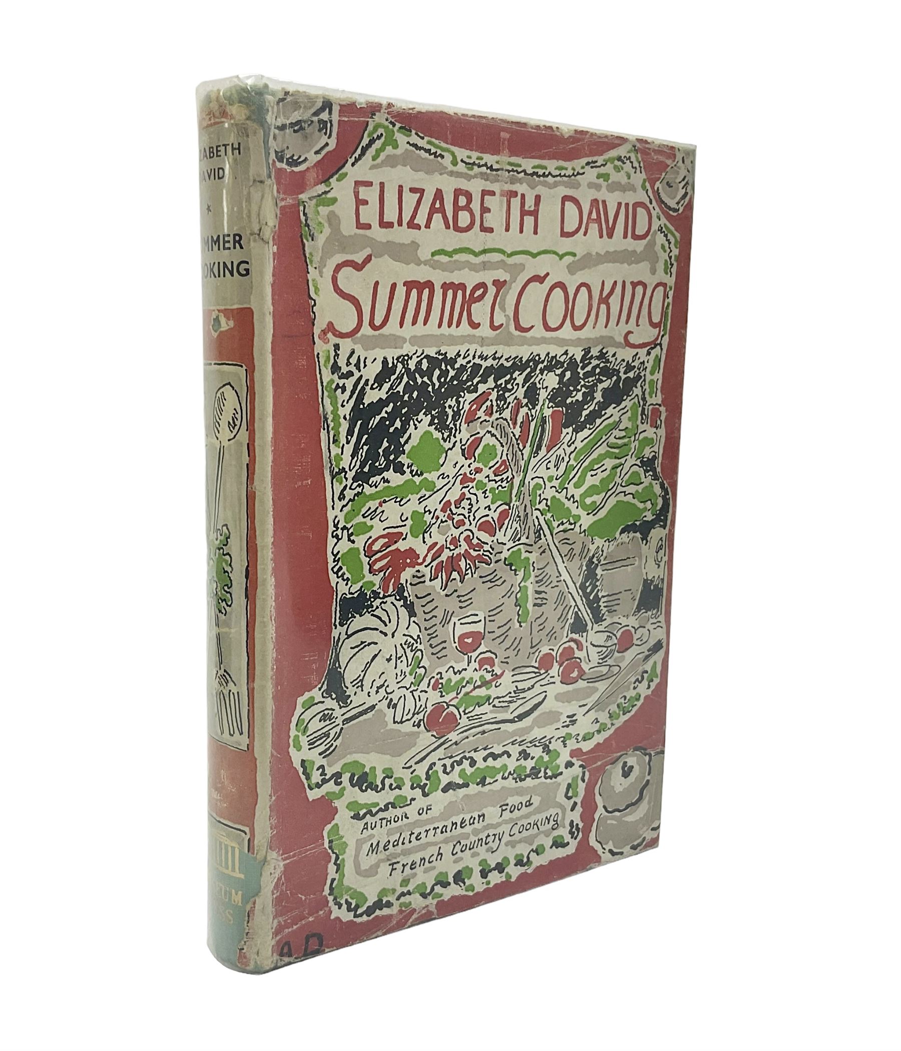 Elizabeth David; Summer Cooking, Museum Press, London, first edition, with original dust cover 