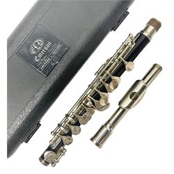 Phoenix two-piece piccolo; in Emerson fitted case