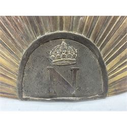 French Lancers Tscphska helmet plate 1804 pattern