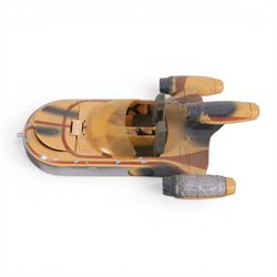 Kenner Star Wars Electronic Millennium Falcon, Hasbro Kenner Revenge of the Sith Obi-Wan's Jedi Star Fighter and Kenner Power of the Force Landspeeder, all boxed