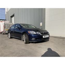 Lexus GS 450h saloon car, 3.5 SE-L, 4 door, CVT Auto
Year: 2011, June
Colour: Blue
Mileage: 52,500 approx.
Fuel: Petrol Hybrid
MOT Exp: 10th October 2024
Reg: SM11 XJA
V5: No

For sale by instruction from a local estate
Buyers Premium 10% plus VAT (12% inc.)