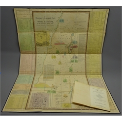  Mimpriss, R: A Chronological & Geographical Chart from The Commencement of the Gospel Narrative to the Ascension of Our Lord (Mimpriss' Chart of The Gospels) nd c1850?, 3rd,ed, folding linen backed map with key in brown cloth slip case with gilt title and twin Royal Arms, 1vol  