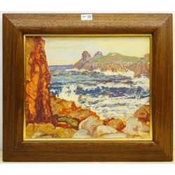 John Rankine Barclay (Scottish 1884-1962): 'Gurnard's Head', oil on board signed 35cm x 43cm



