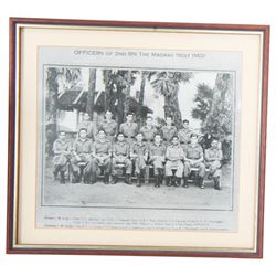 Six medals; Burma Star, Defence Medal, War Medal, 1939-45 Star, General Service Cross and National Service Medal, awarded to Captain Albert Edward Lattimore 2nd para Battalion the 3rd Madras Regiment, Indian Army, together with insignias other items relating to Madras Regiment, photographs and ephemera