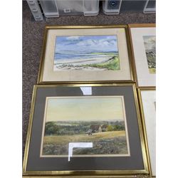 Collection of 19th century and later watercolours, artists including D Hayward, George Barnard, Andrew D Barlow, E Cleave Smith, TS Robins, RW Fraser, etc