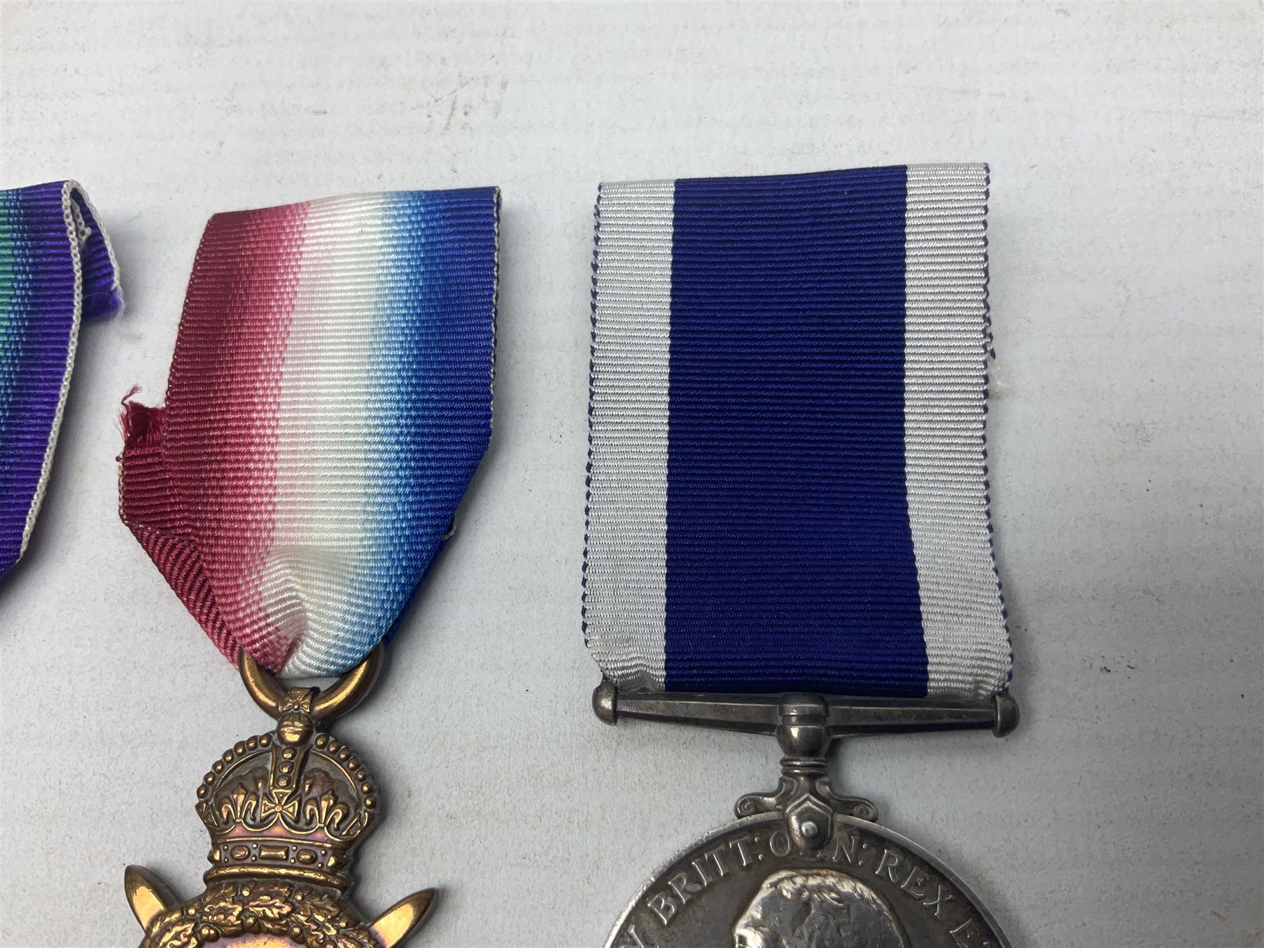 WW1 Naval group of four medals comprising British War Medal, 1914-15 Star and Victory Medal awarded to 346238 A.G. Young SHPT. 2  R.N.; and George V Long Service and Good Conduct Medal awarded to 346238 A.G. Young SHPT. 1 H.M.S. Victory; all with ribbons