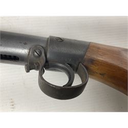 Early 20th century BSA Standard .177 Cal. Air Rifle (No.1), early A prefix number A67, with blued finish, top-loading, push-button underlever action, walnut semi-pistol grip stock with chequered BSA logo L101cm overall; with contemporary canvas case; NB: AGE RESTRICTIONS APPLY TO THE PURCHASE OF AIR WEAPONS.