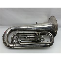 Salvation Army Class A Bb tuba for restoration or display H79cm