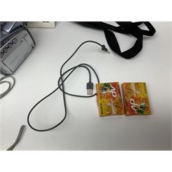 Nikon Coolpix 8700 camera body, serial no 3220838, with Zoom Nikkor Ed 8.9-71.2mm 1:2.8-4.2 lens, together with Canon digital video camcorder and other digital cameras and camera equipment