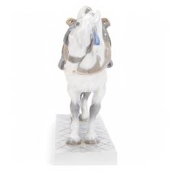 Royal Copenhagen Shire Horse, no.471, with printed mark beneath H29cm