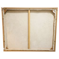 Timothy 'Tim' Renshaw (British 1964-): 'Silver', oil on canvas signed, attributed titled and dated 1997 on label verso 149cm x 183cm