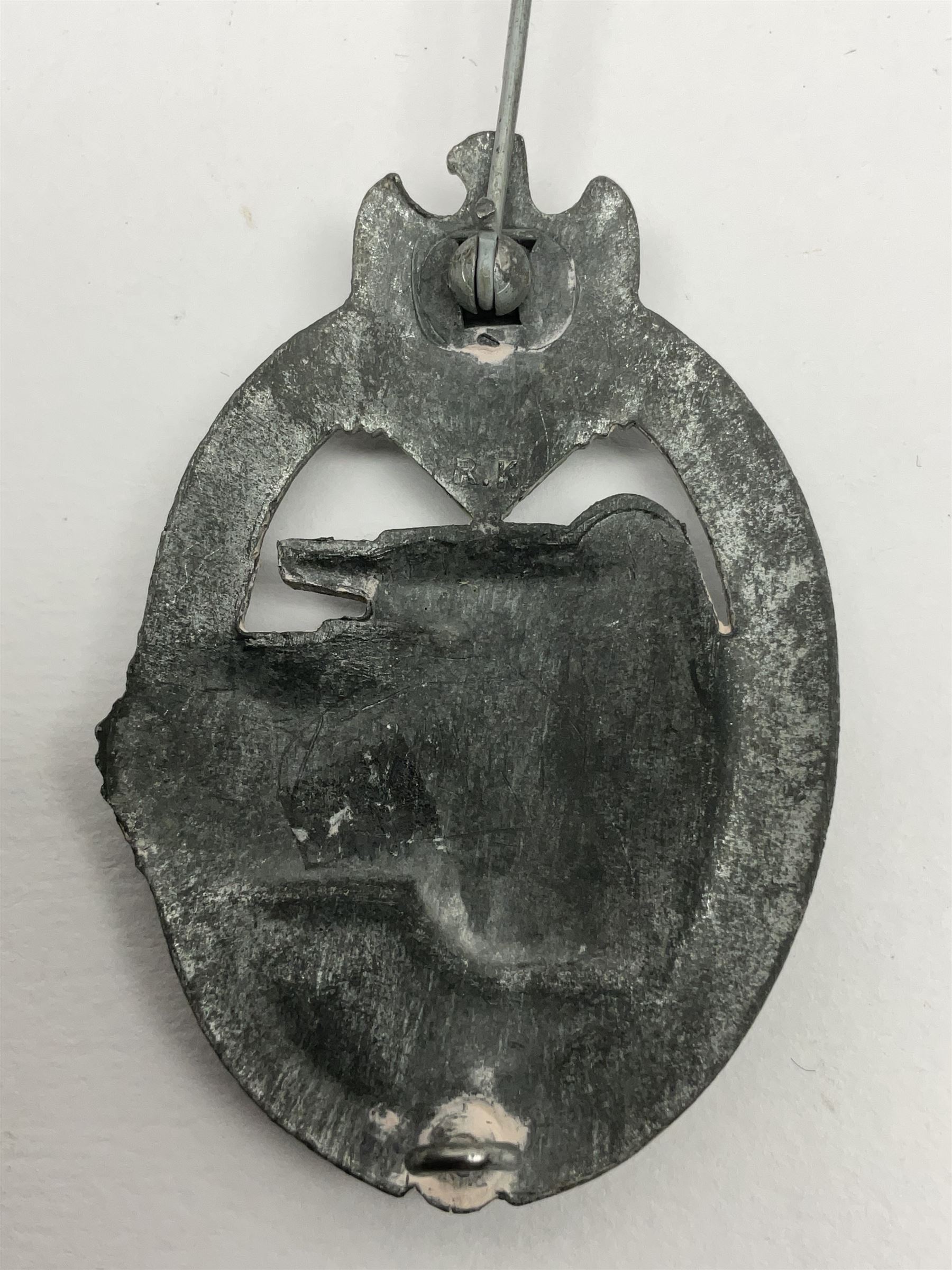 Two WW2 German Panzer Assault/Tank Battle badges - both with