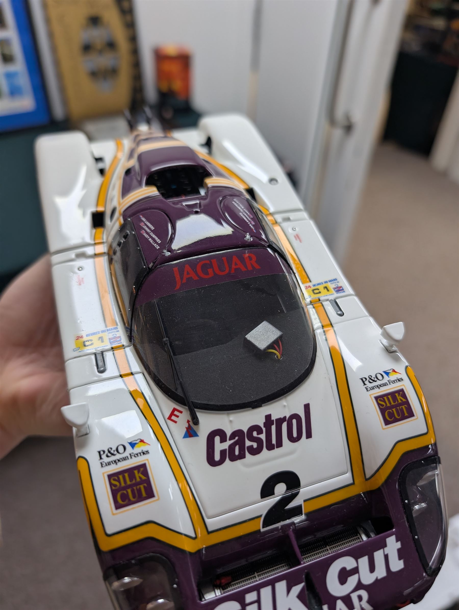 Motorbox Exoto 1988 Jaguar XJR-9LM #2 in Silk Cut livery, driven by Johnny Dumfries/Jan Lammers/Andy Wallace, boxed
