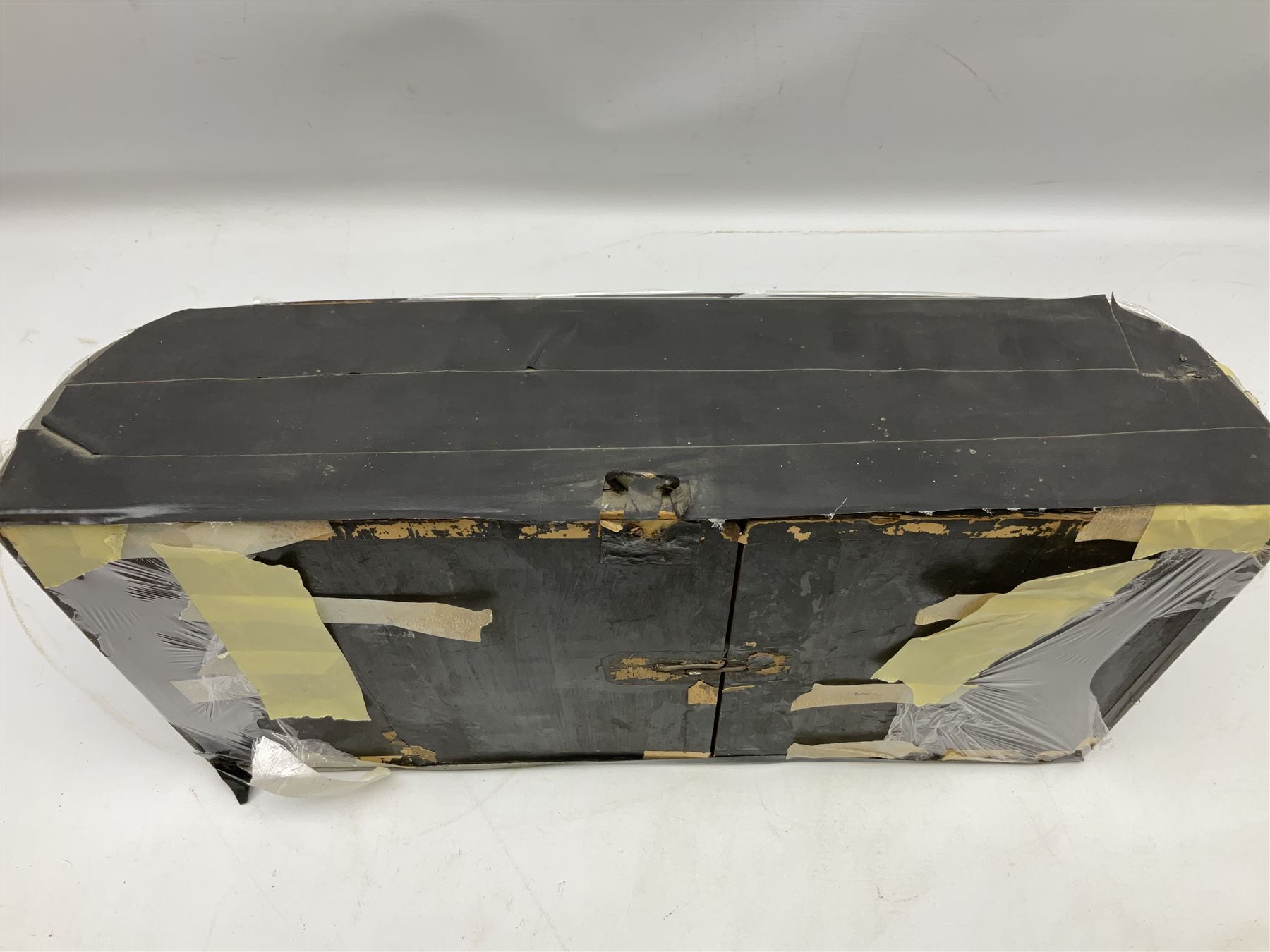 Taxidermy: Brown trout (Salmo trutta), preserved by John Cooper & Sons, 28 Radnor Street, St Luke's, London, skin mount set above a pebbled river bed with reeds and grasses, set against blue painted back drop, inscription to the back drop 'Trout caught by Rev R.S. Ricketts at Kirkham Bridge July 1st 1890, artificial fly, weight 1.5lb', L50cm H26cm 