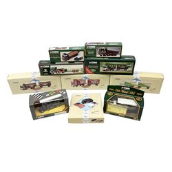 Corgi - three limited edition Classic Commercials nos.97891, 97892 and 97893; Classic Sports Cars no.97695; five various Eddie Stobart vehicles nos.11601, 97369, 11001, 31701 and 19306; and Classics Bedford O Series Pantechnicon; all boxed (10)