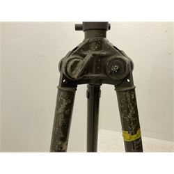 German machine gun stand of adjustable tripod form, marked 'NHW 7/63 12 -135 - 6089'